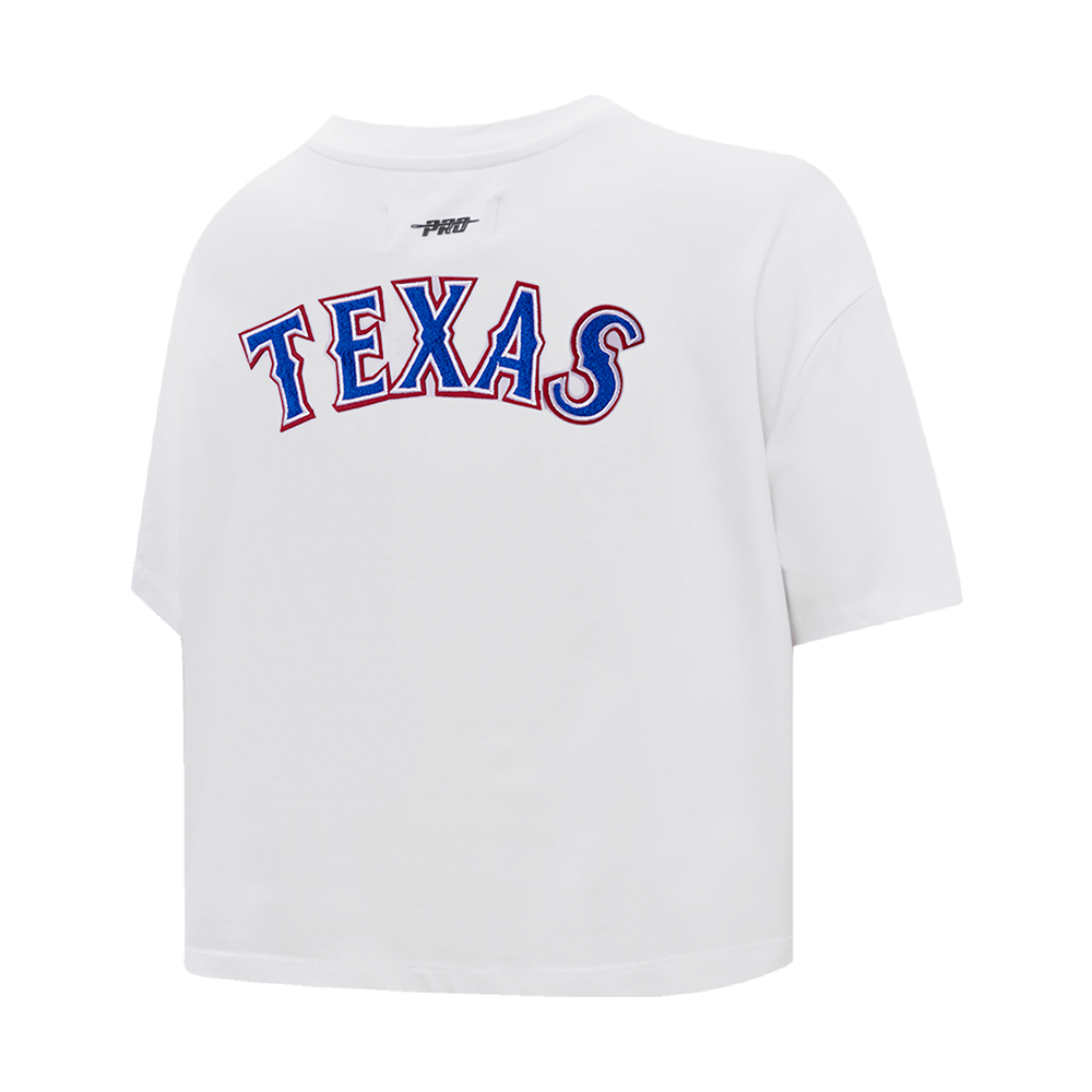 MLB TEXAS RANGERS CLASSIC HAUT À COUPE CARRÉE POUR FEMME (BLANC)