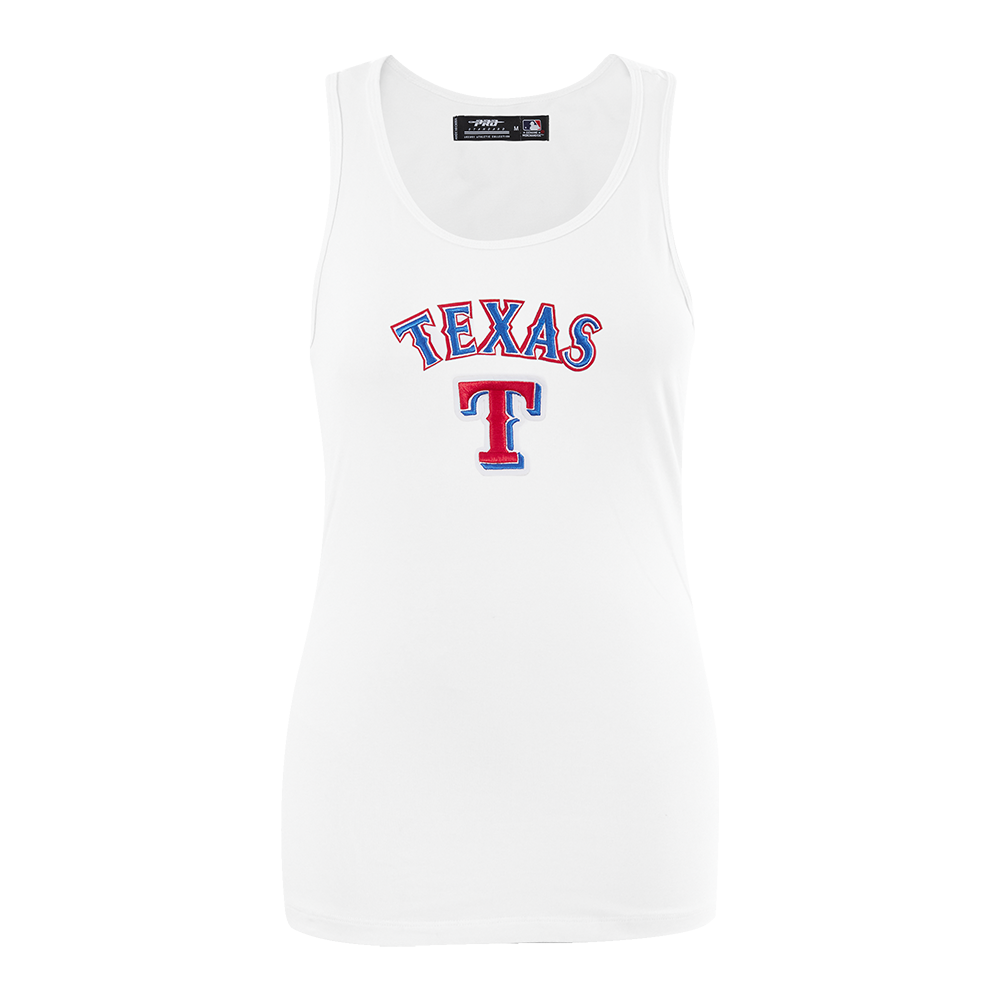 MLB TEXAS RANGERS CLASSIC CAMISOLE DOS NAGEUR À COUPE DÉCONTRACTÉE POUR FEMME (BLANC)