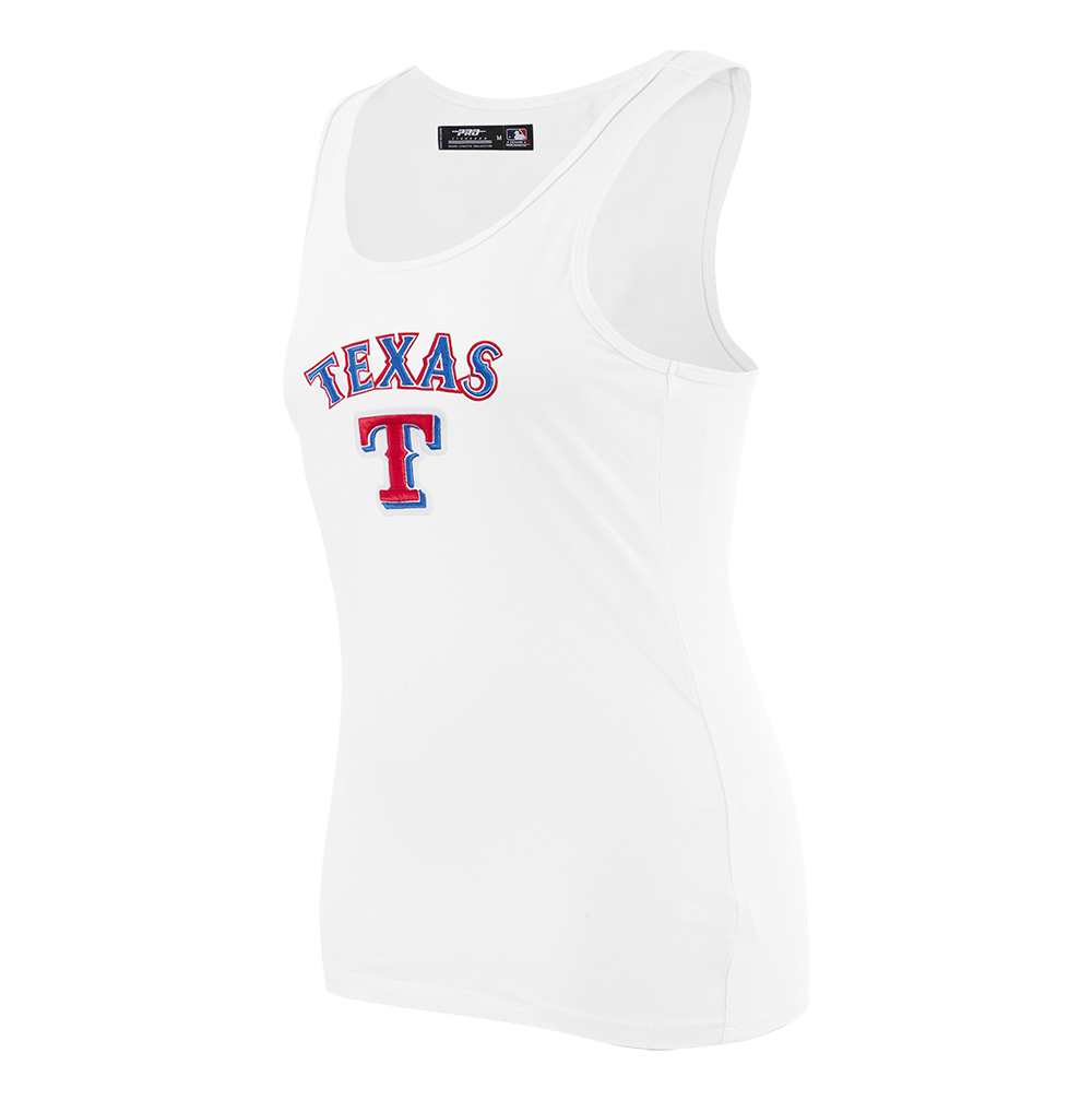 MLB TEXAS RANGERS CLASSIC CAMISOLE DOS NAGEUR À COUPE DÉCONTRACTÉE POUR FEMME (BLANC)