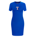 MLB TEXAS RANGERS CLASSIC CHENILLE ROBE MOULANTE POUR FEMME (BLEU ROYAL)