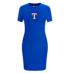 MLB TEXAS RANGERS CLASSIC CHENILLE ROBE MOULANTE POUR FEMME (BLEU ROYAL)