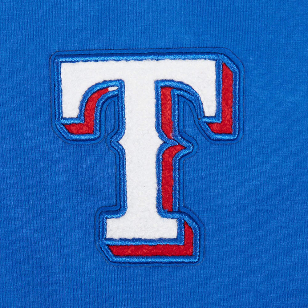 MLB TEXAS RANGERS CLASSIC CHENILLE ROBE MOULANTE POUR FEMME (BLEU ROYAL)