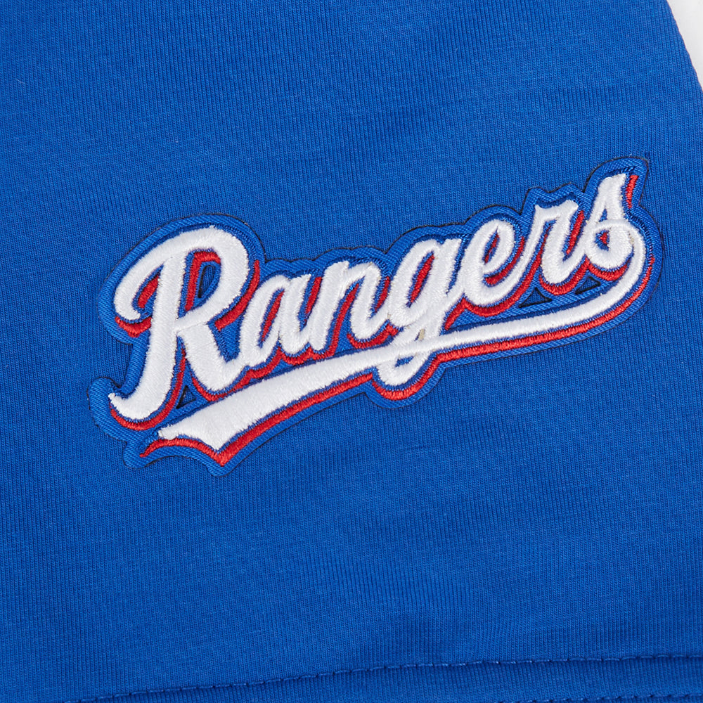 MLB TEXAS RANGERS CLASSIC CHENILLE ROBE MOULANTE POUR FEMME (BLEU ROYAL)