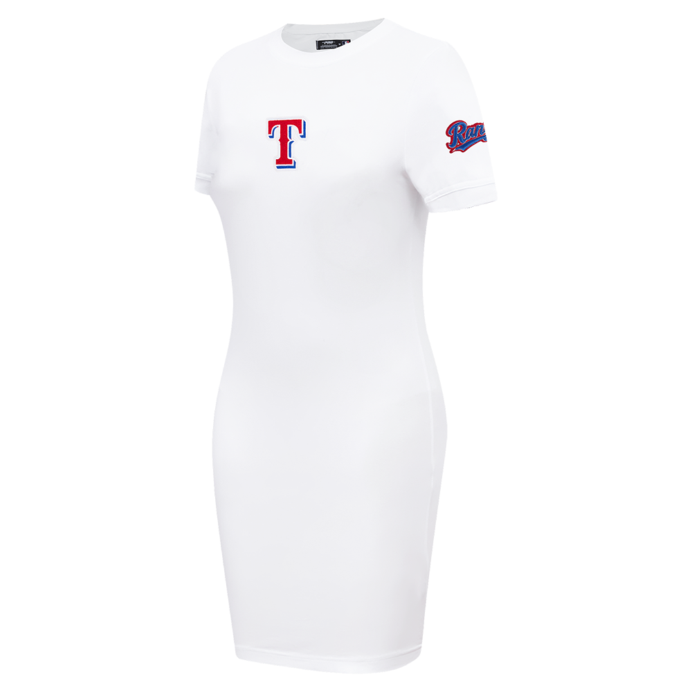 MLB TEXAS RANGERS CLASSIC WOMEN'S BODYCON DRESS (WHITE)