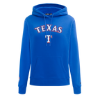 MLB TEXAS RANGERS CLASSIC WOMEN'S FLEECE PULLOVER HOODIE (ROYAL BLUE)