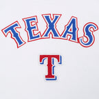 MLB TEXAS RANGERS CLASSIC WOMEN'S FLEECE PULLOVER HOODIE (WHITE)