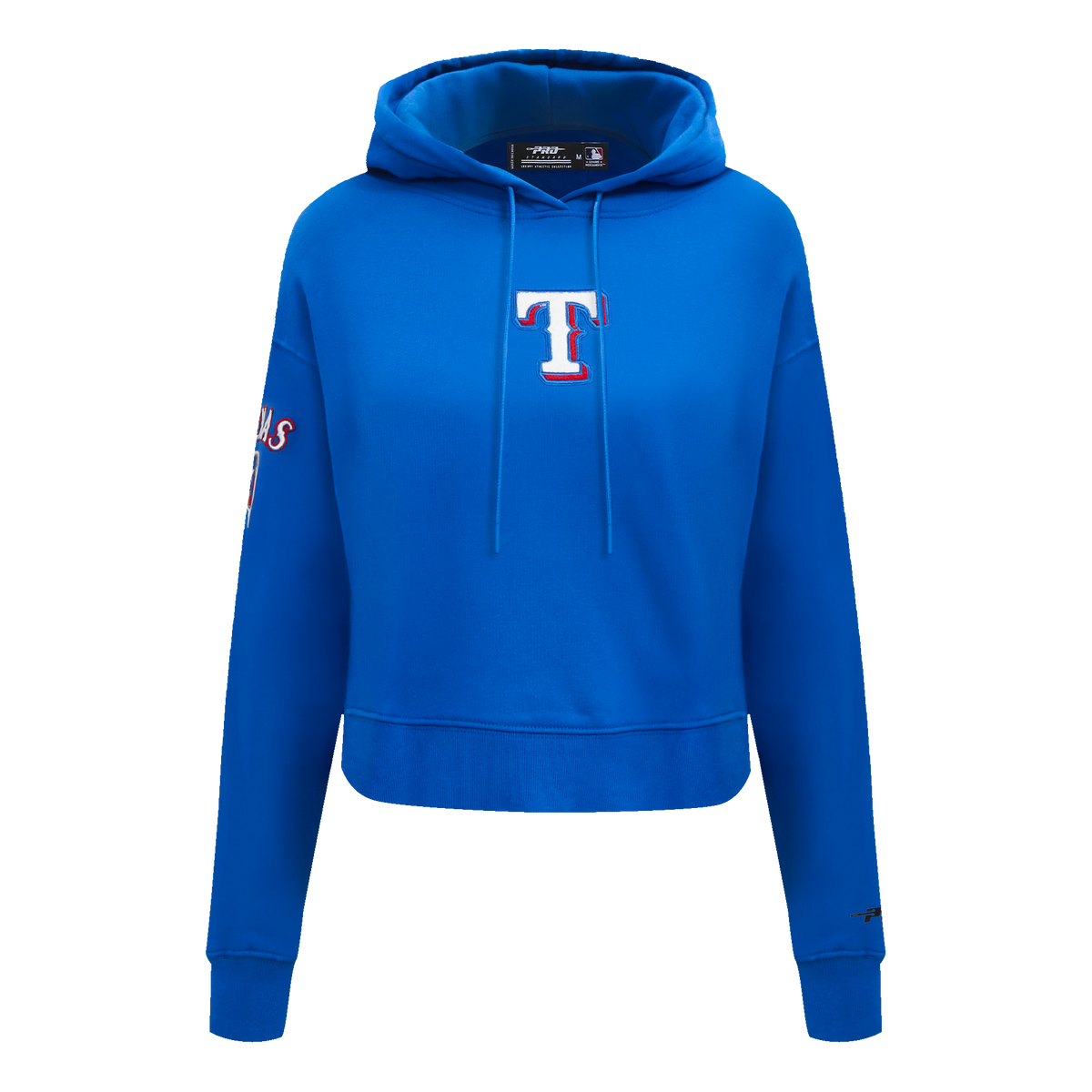 MLB TEXAS RANGERS CLASSIC CHANDAIL À CAPUCHON COURT POUR FEMME (BLEU ROYAL)