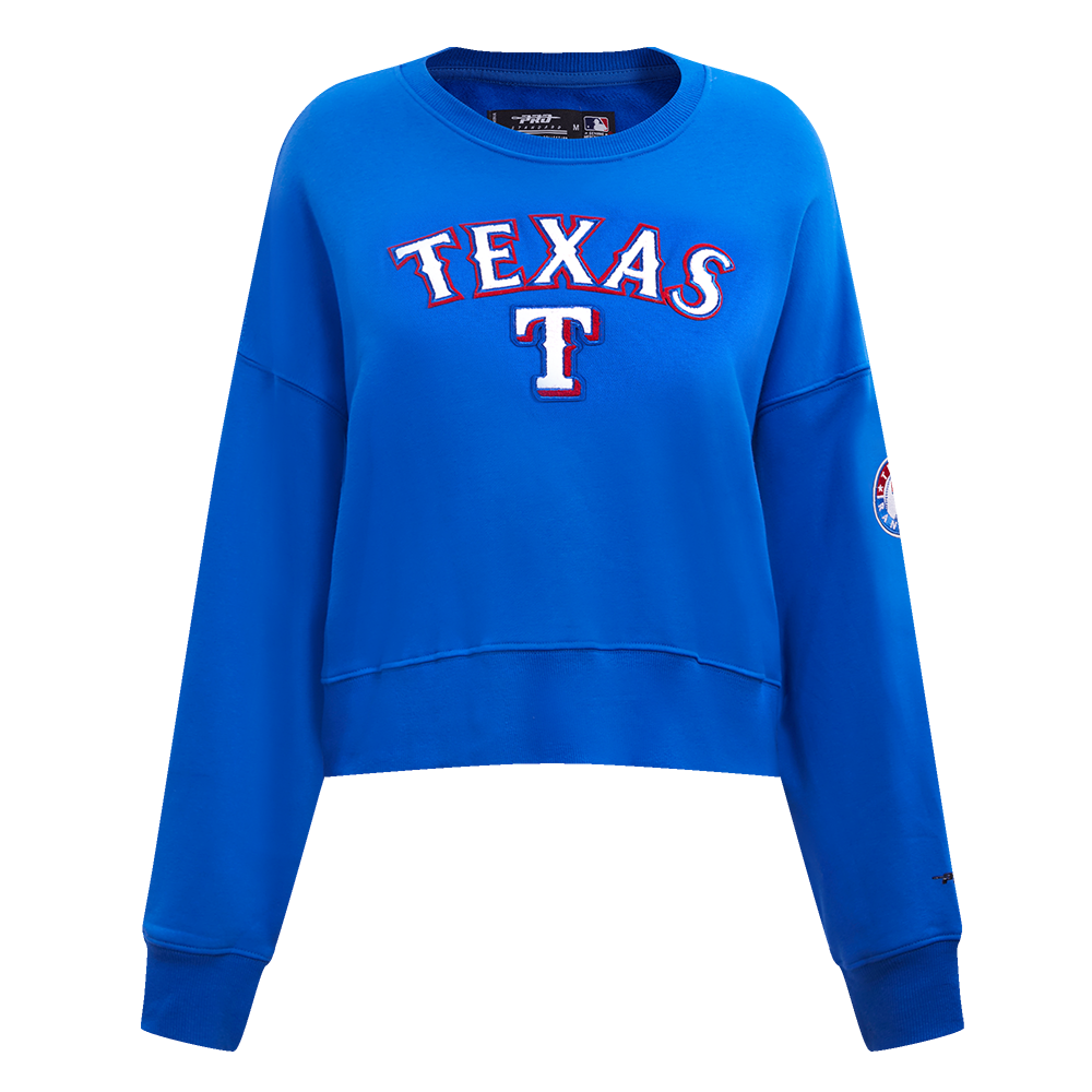 MLB TEXAS RANGERS CLASSIC CHANDAIL À COL ROND POUR FEMME (BLEU ROYAL)