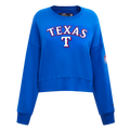 MLB TEXAS RANGERS CLASSIC CHANDAIL À COL ROND POUR FEMME (BLEU ROYAL)