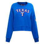 MLB TEXAS RANGERS CLASSIC CHANDAIL À COL ROND POUR FEMME (BLEU ROYAL)
