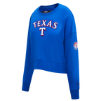 MLB TEXAS RANGERS CLASSIC CHANDAIL À COL ROND POUR FEMME (BLEU ROYAL)
