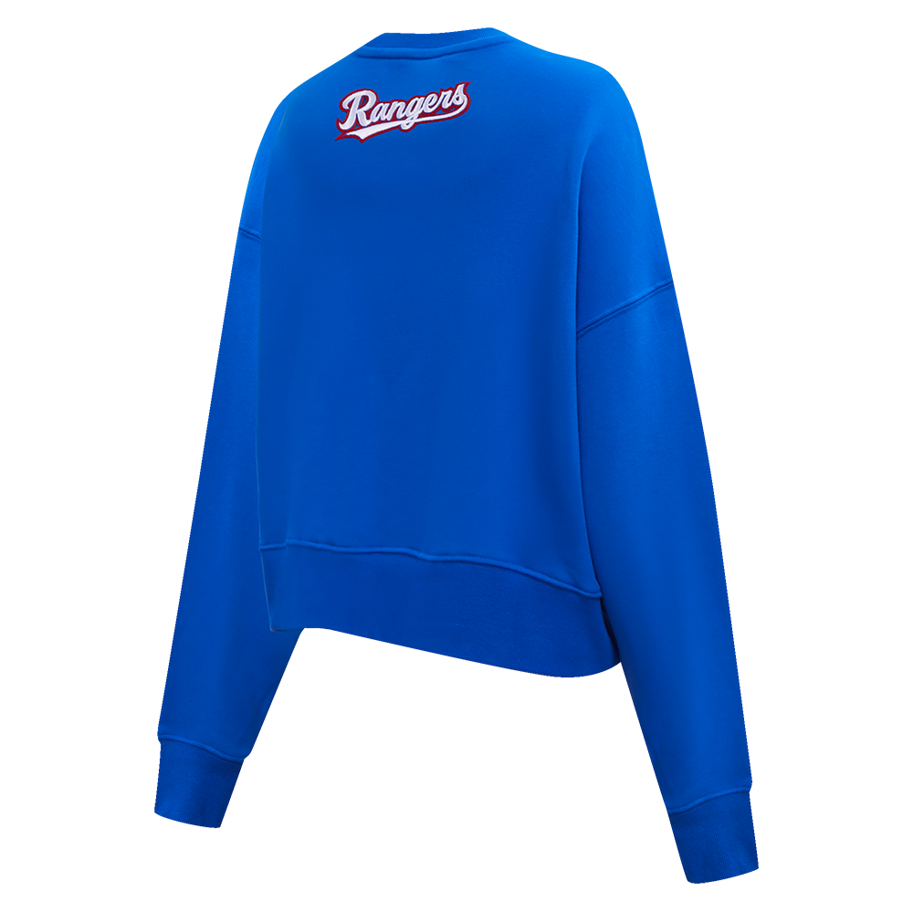 MLB TEXAS RANGERS CLASSIC CHANDAIL À COL ROND POUR FEMME (BLEU ROYAL)