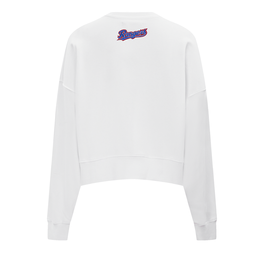 MLB TEXAS RANGERS CLASSIC CHANDAIL À COL ROND POUR FEMME (BLANC)