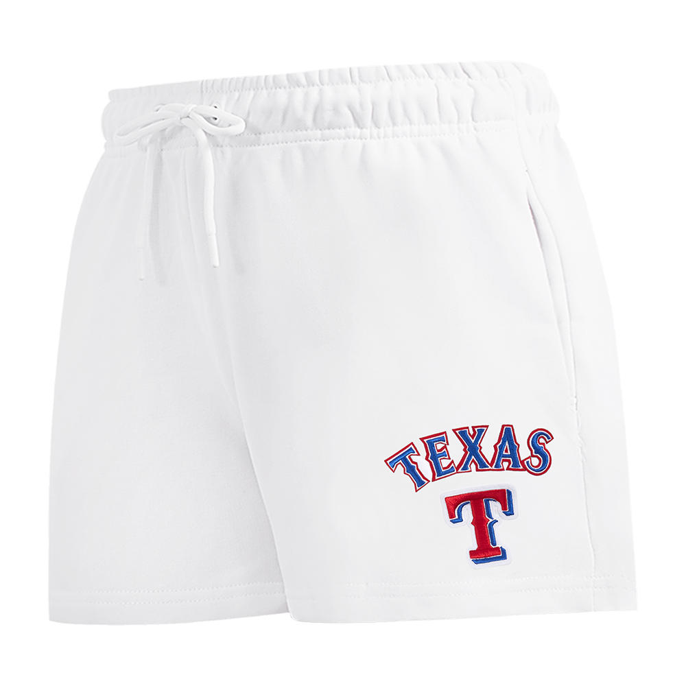 MLB TEXAS RANGERS CLASSIC WOMEN'S FLEECE SHORT (WHITE)