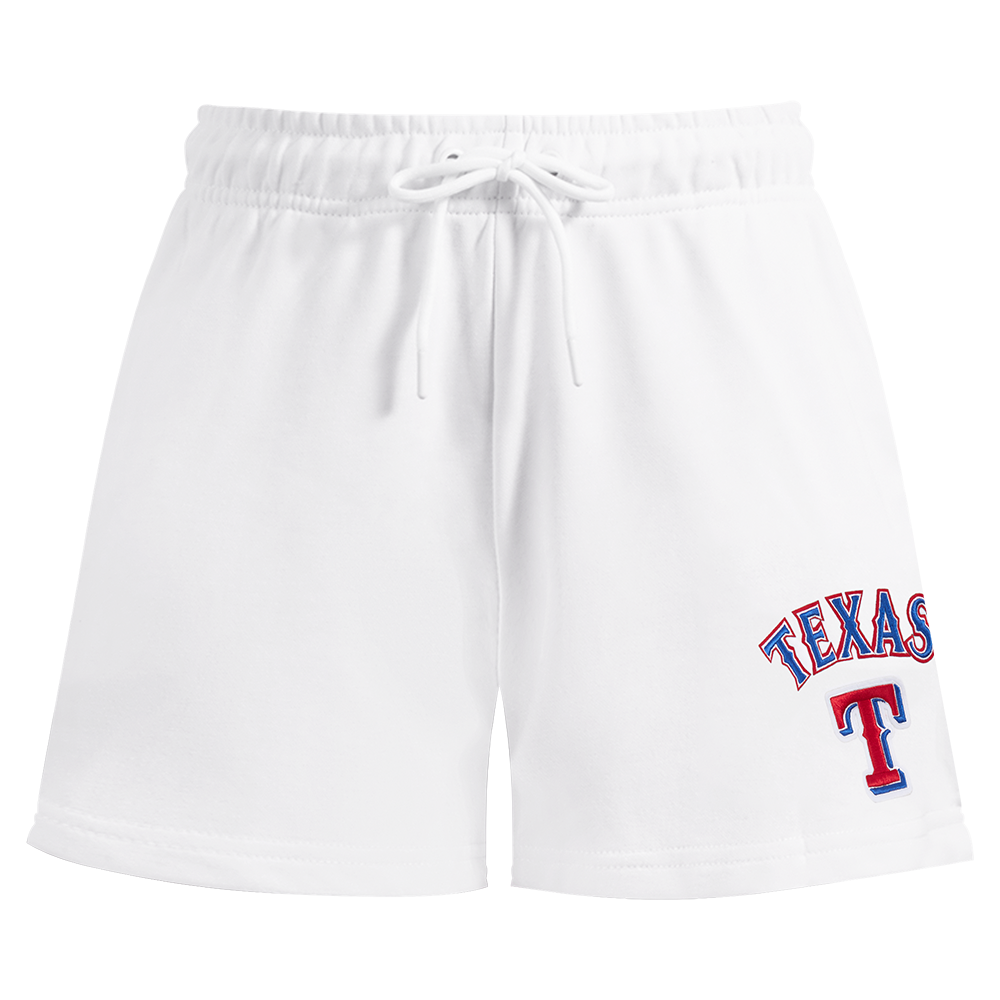 MLB TEXAS RANGERS CLASSIC WOMEN'S FLEECE SHORT (WHITE)