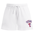 MLB TEXAS RANGERS CLASSIC WOMEN'S FLEECE SHORT (WHITE)