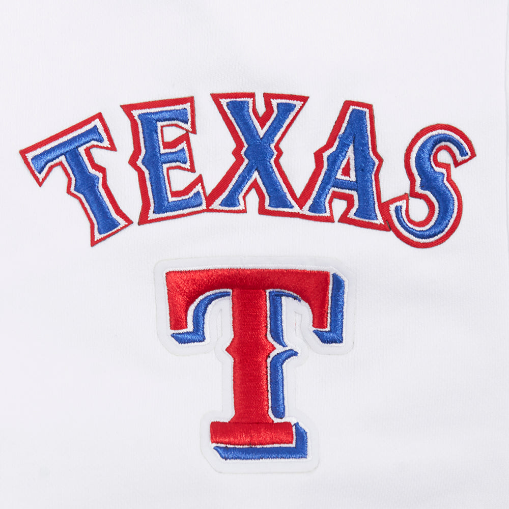 MLB TEXAS RANGERS CLASSIC WOMEN'S FLEECE SHORT (WHITE)