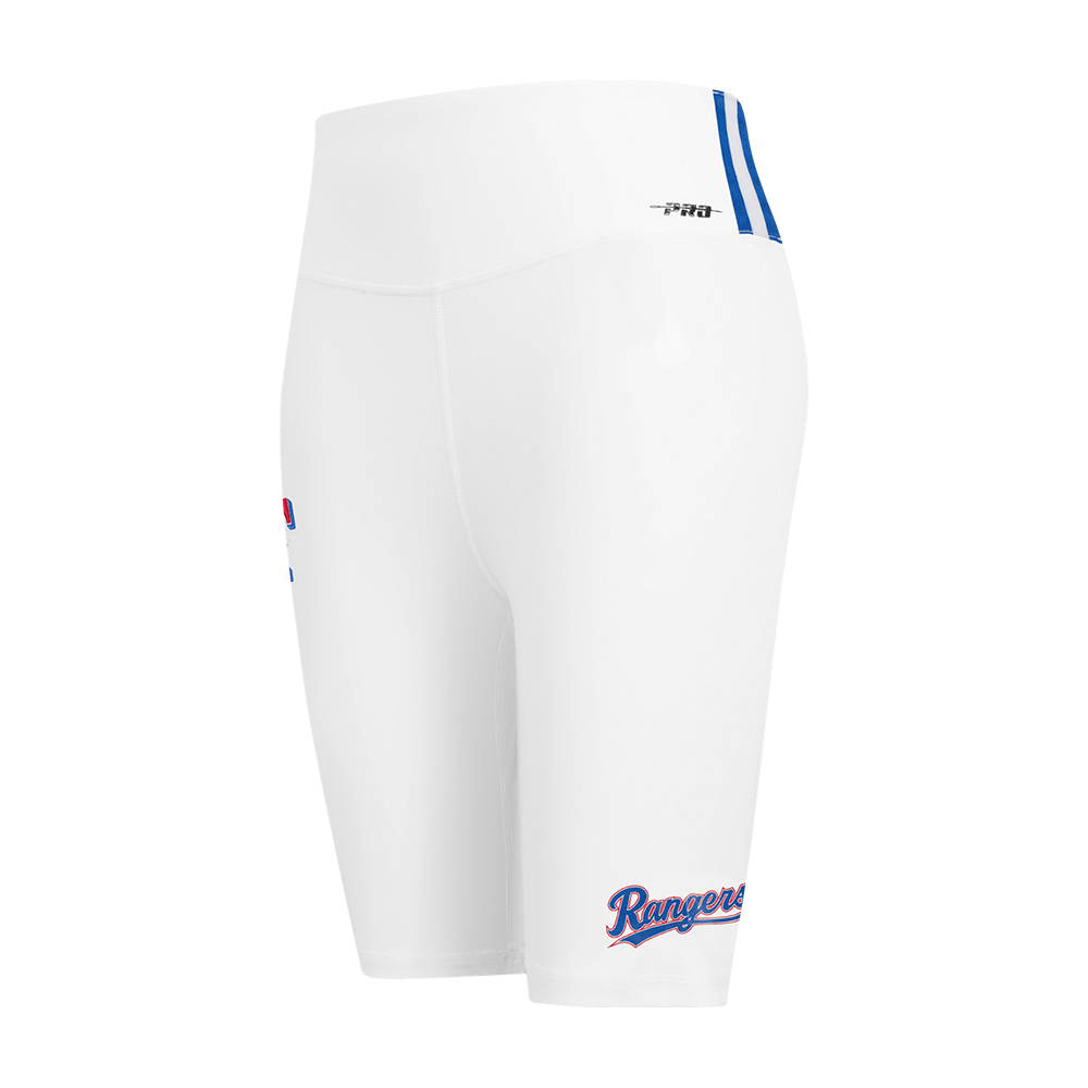MLB TEXAS RANGERS CLASSIC WOMEN'S COTTON BIKE SHORT (WHITE)
