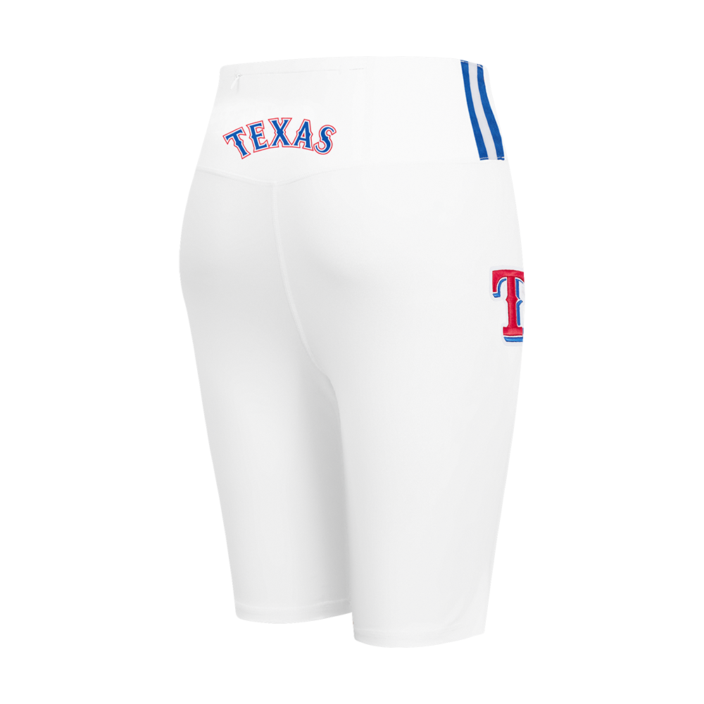 MLB TEXAS RANGERS CLASSIC WOMEN'S COTTON BIKE SHORT (WHITE)