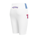 MLB TEXAS RANGERS CLASSIC WOMEN'S COTTON BIKE SHORT (WHITE)