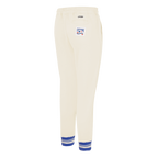 MLB TEXAS RANGERS RETRO CLASSIC PANTALON OUATÉ CÔTELÉ POUR FEMME (COQUILLE D'ŒUF/BLEU ROYAL)