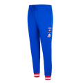 MLB TEXAS RANGERS RETRO CLASSIC PANTALON OUATÉ CÔTELÉ POUR FEMME (BLEU ROYAL/ROUGE)