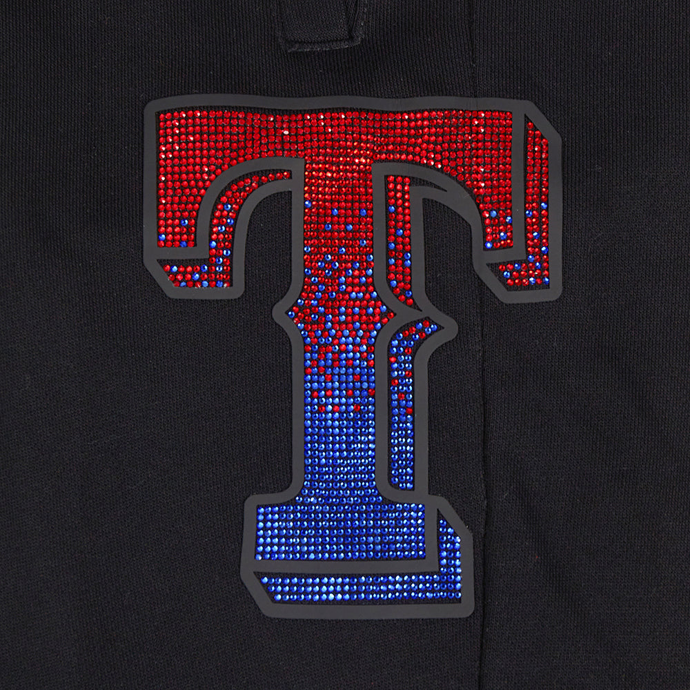 MLB TEXAS RANGERS JEWELS PANTALON OUATÉ EN MOLLETON POUR FEMME (NOIR)