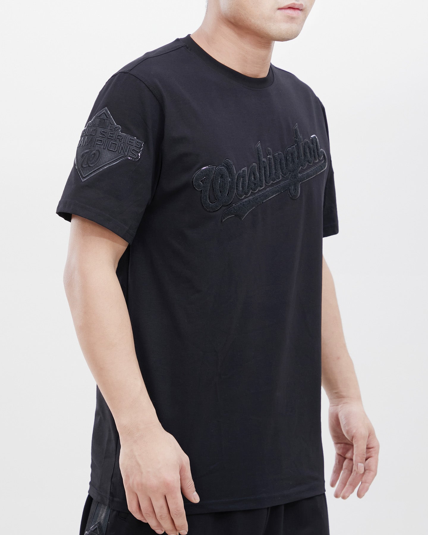 MLB WASHINGTON NATIONALS TRIPLE BLACK MEN'S TOP (TRIPLE BLACK)