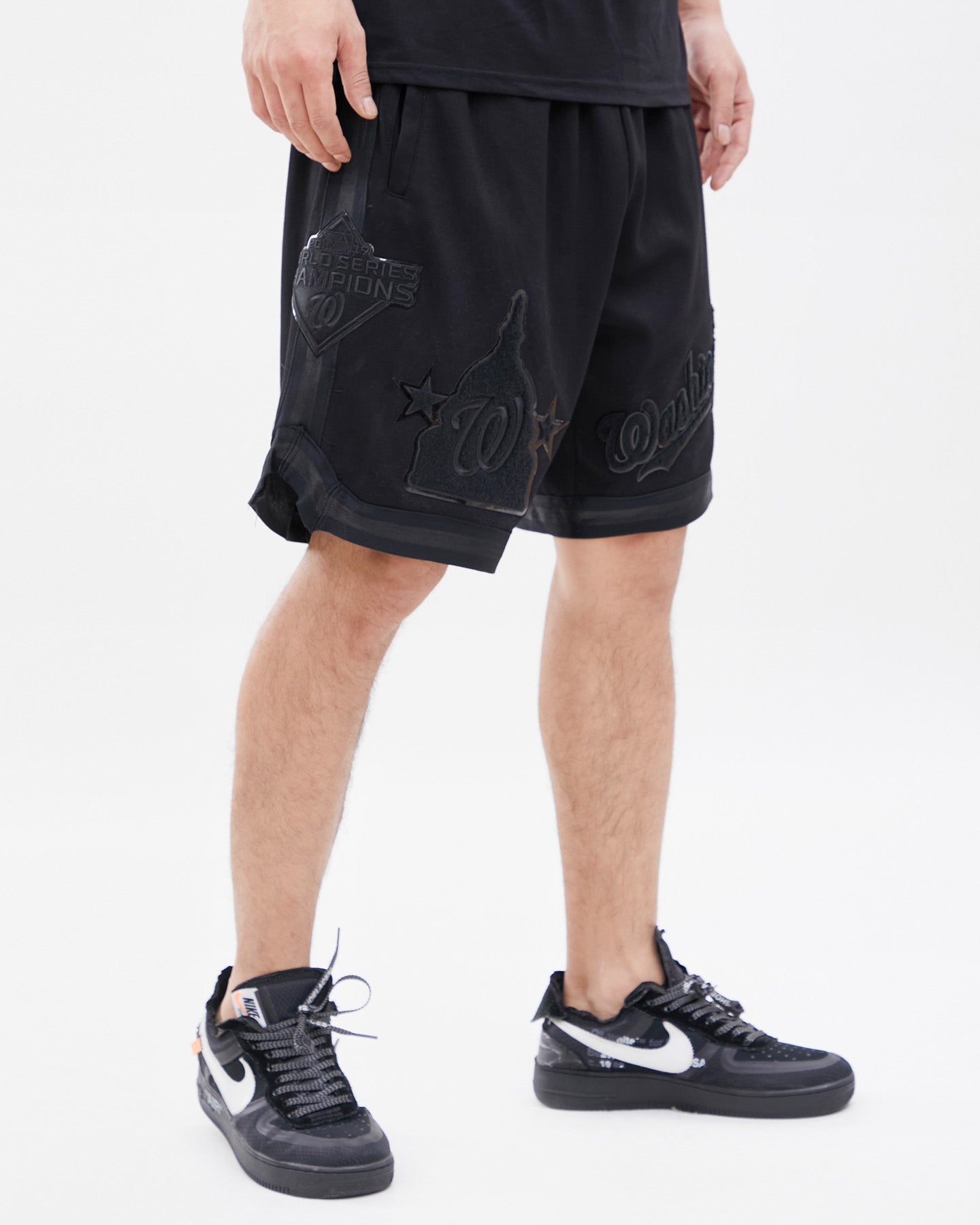 MLB WASHINGTON NATIONALS TRIPLE BLACK MEN'S SHORT (TRIPLE BLACK)