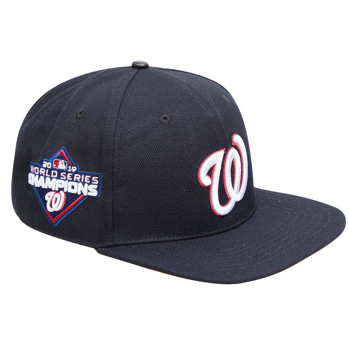 MLB WASHINGTON NATIONALS LOGO 2019 WORLD SERIES UNISEX SNAPBACK HAT (BLACK)