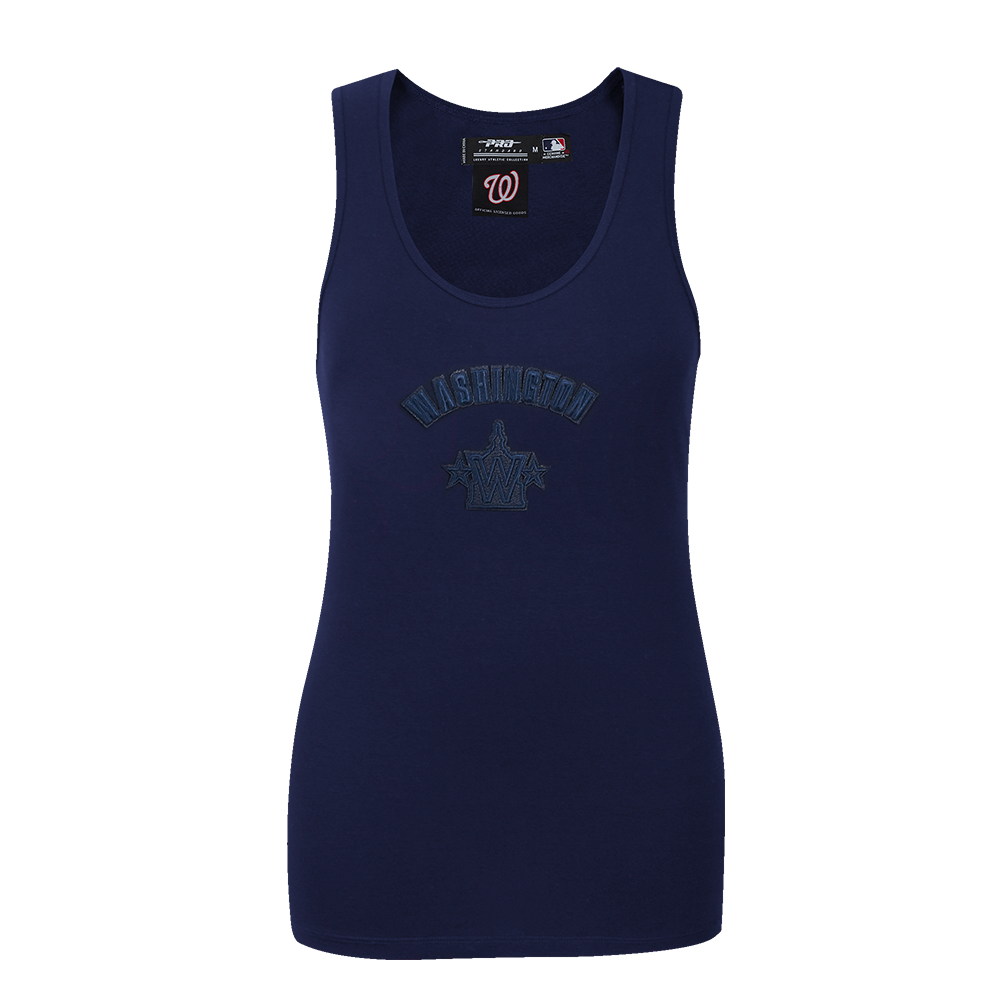 MLB WASHINGTON NATIONALS TRIPLE TONAL CAMISOLE DOS NAGEUR À COUPE DÉCONTRACTÉE POUR FEMME (MARINE MINUIT)