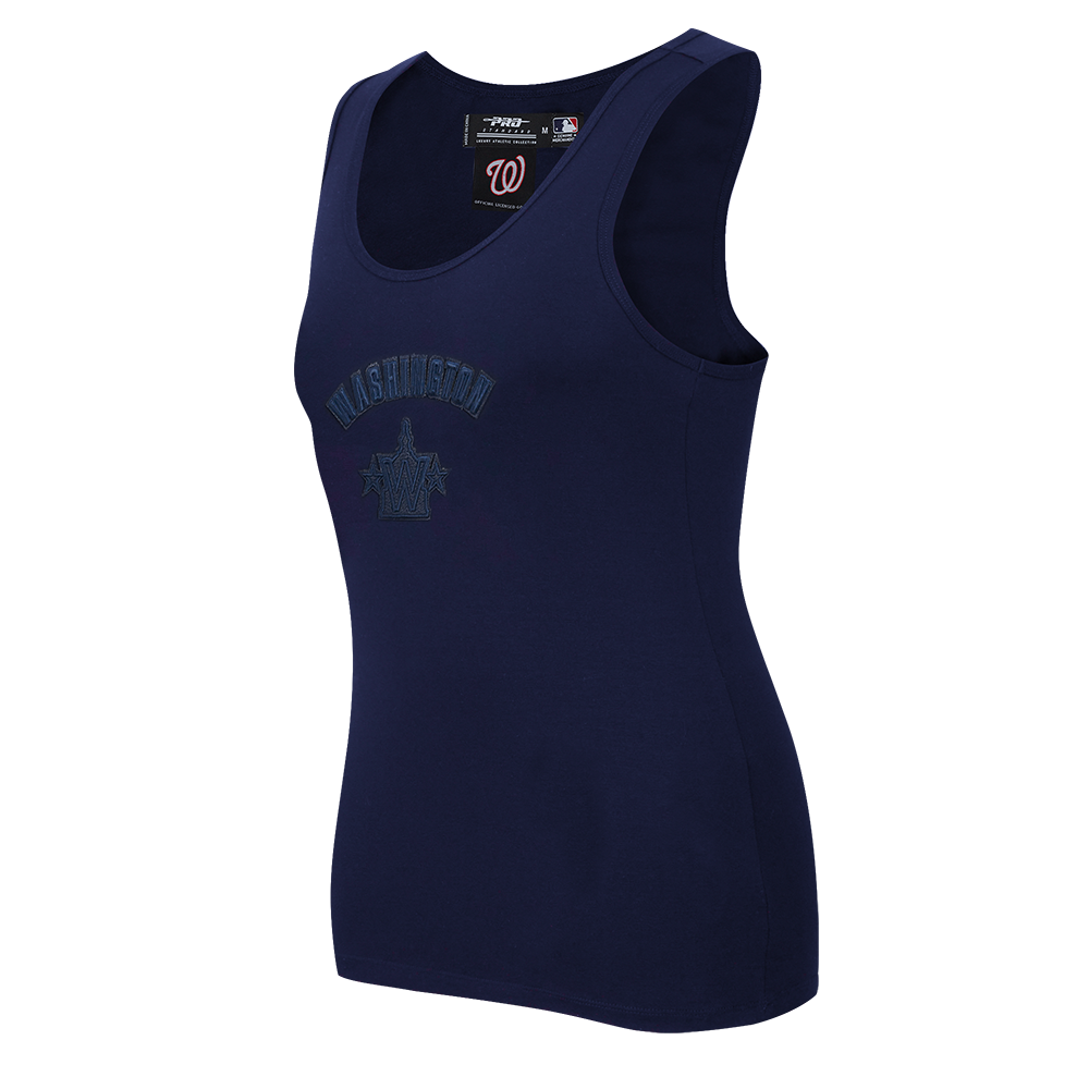 MLB WASHINGTON NATIONALS TRIPLE TONAL CAMISOLE DOS NAGEUR À COUPE DÉCONTRACTÉE POUR FEMME (MARINE MINUIT)