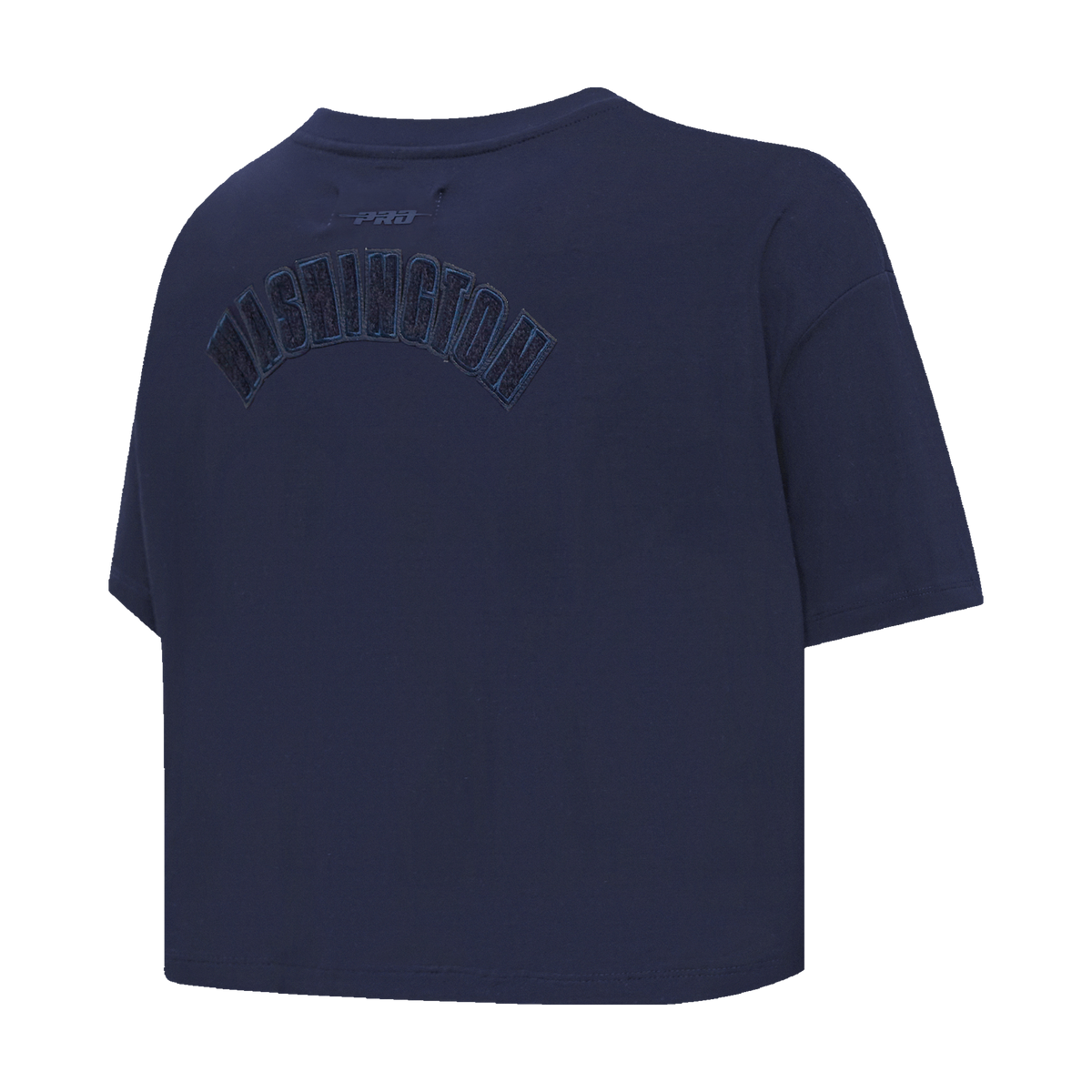 MLB WASHINGTON NATIONALS TRIPLE TONAL T-SHIRT EN JERSEY SIMPLE À COUPE CARRÉE POUR FEMME (MARINE MINUIT)