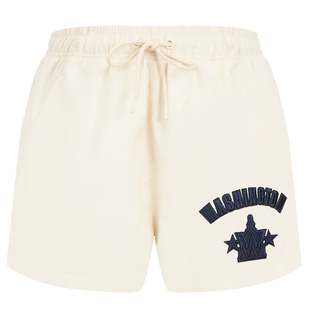 MLB WASHINGTON NATIONALS TRIPLE TONAL W WOVEN WOMEN'S SHORT (EGGSHELL)