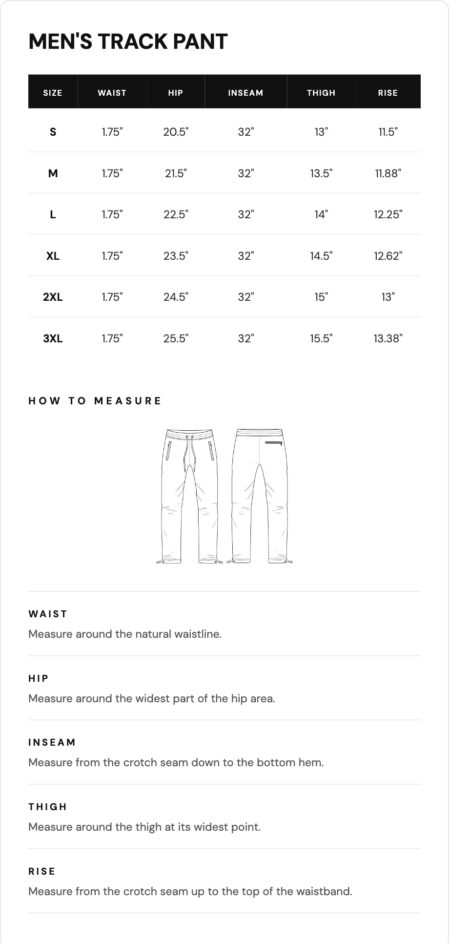 Size guide