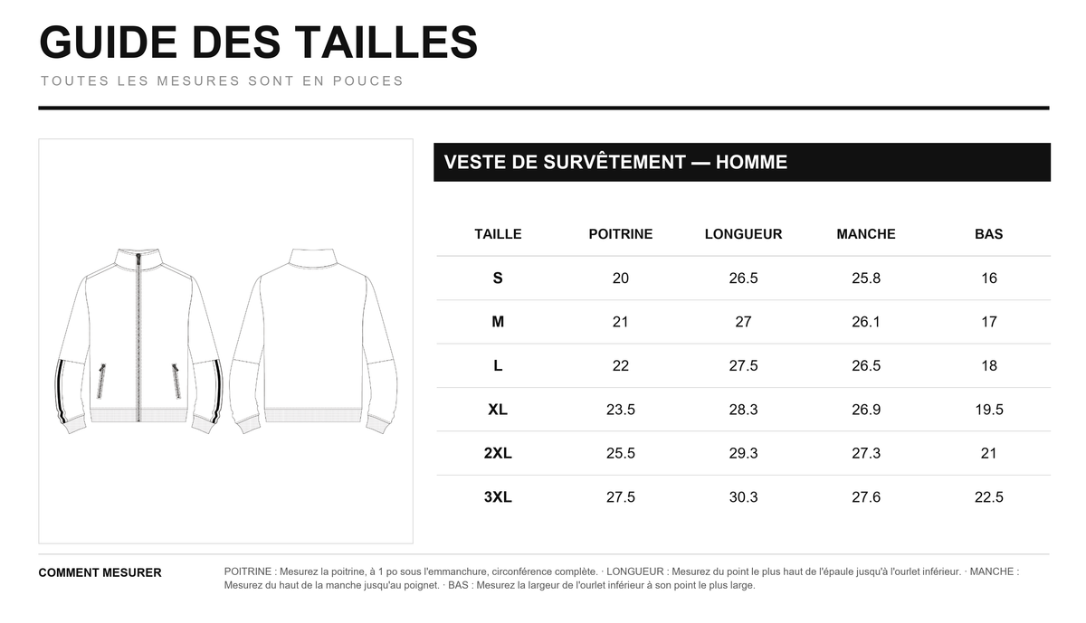 Guide des tailles