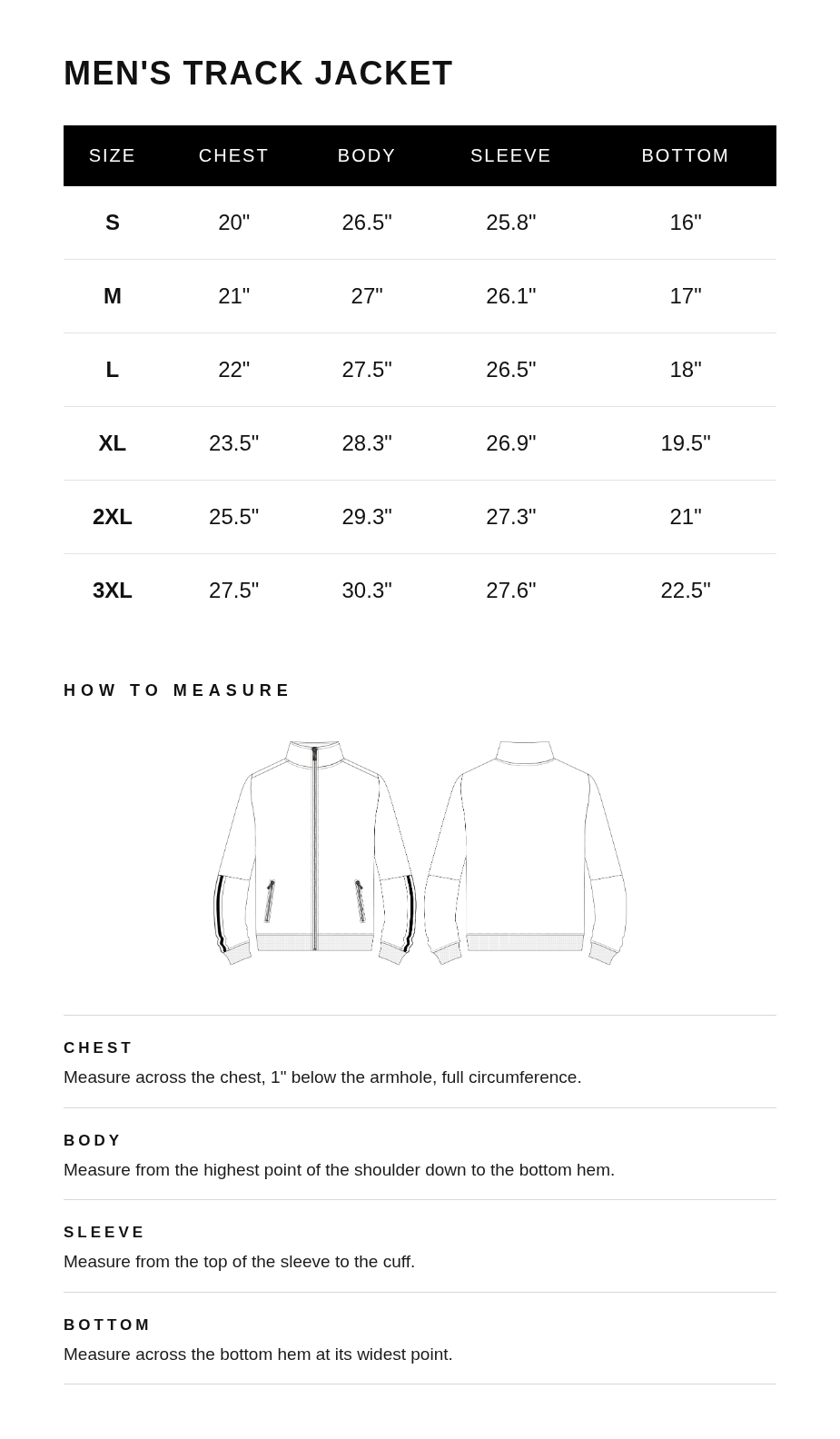 Size guide
