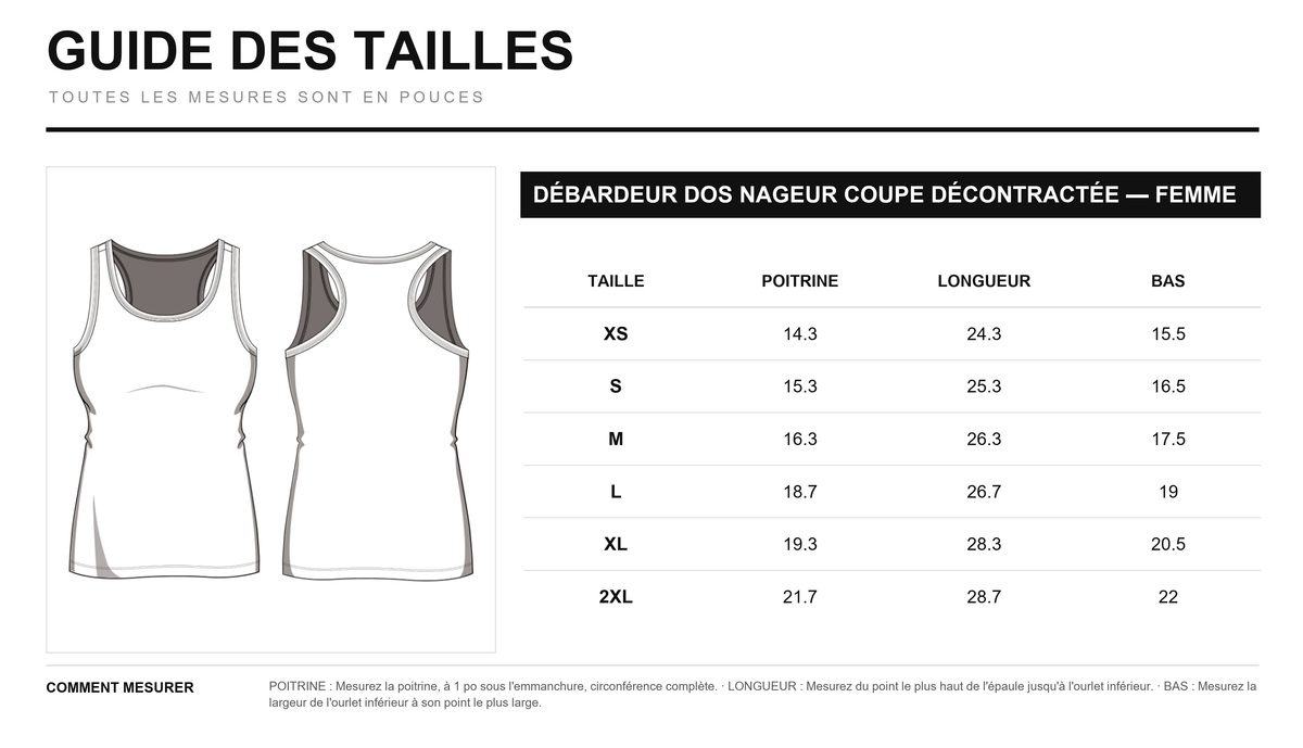 Guide des tailles