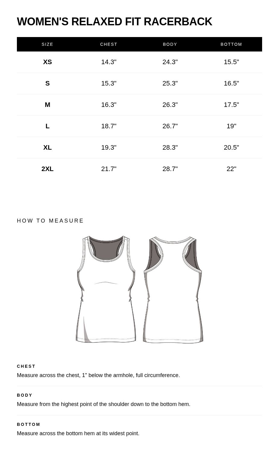 Size guide