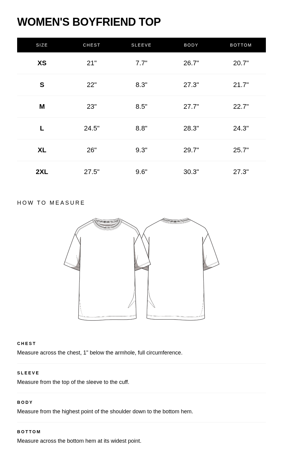 Size guide