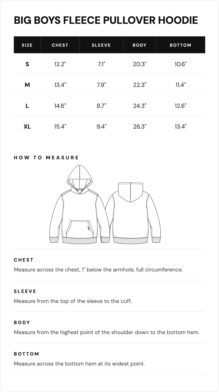 Size guide