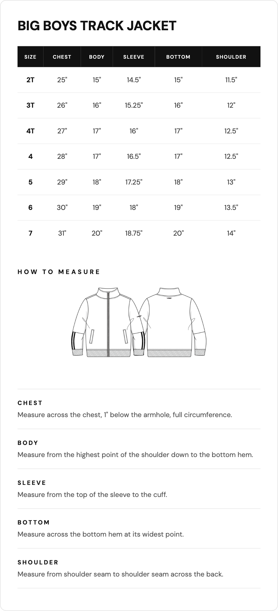 Size guide
