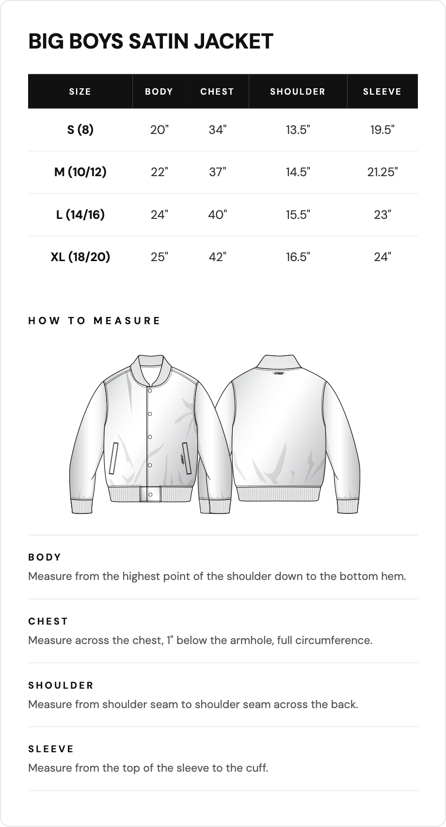 Size guide