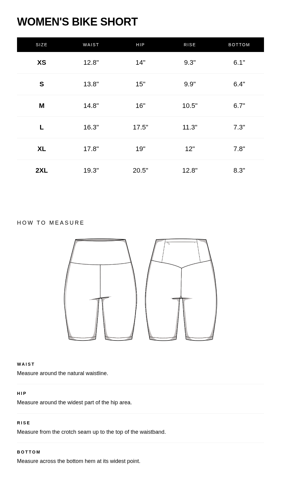 Size guide