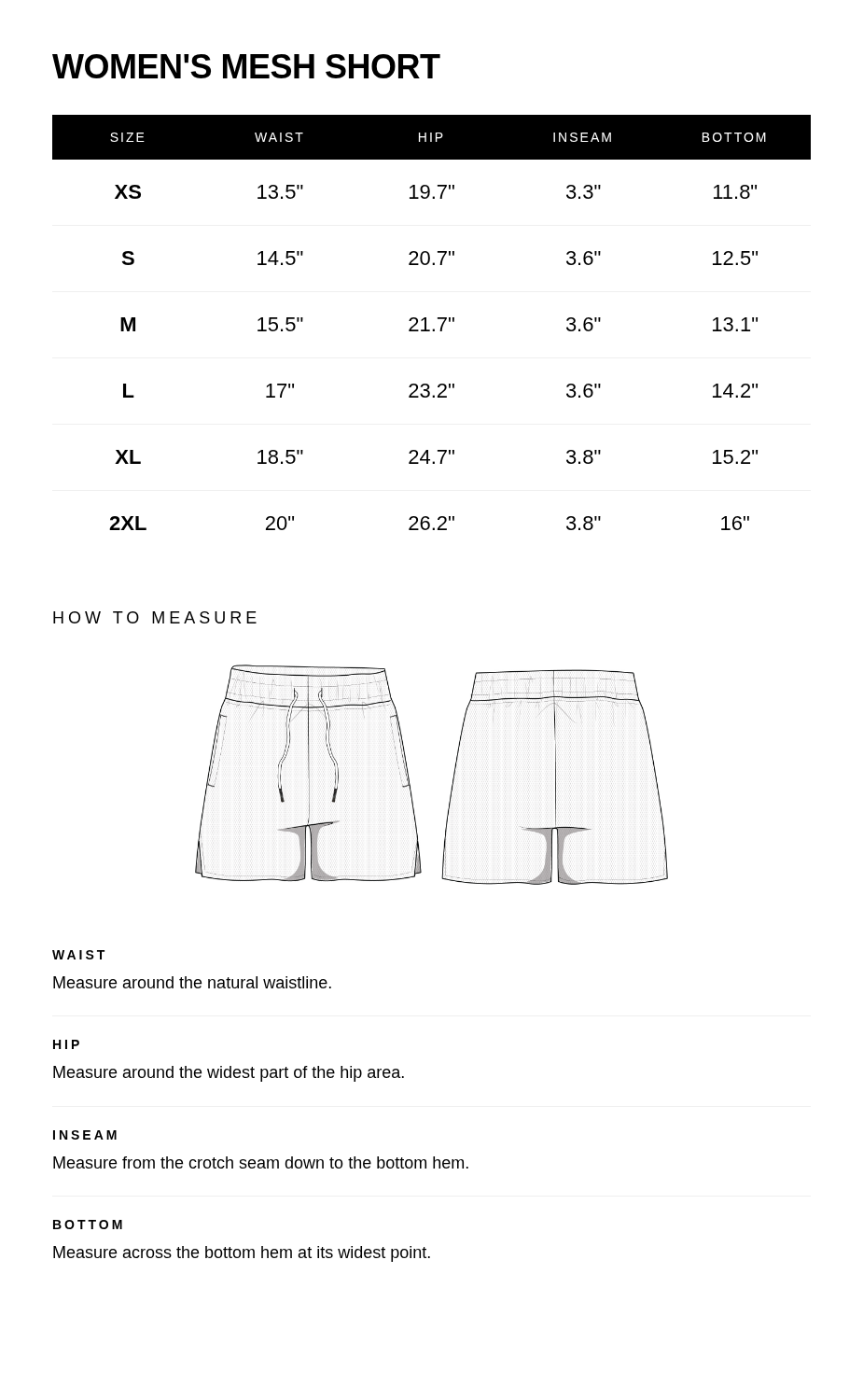Size guide