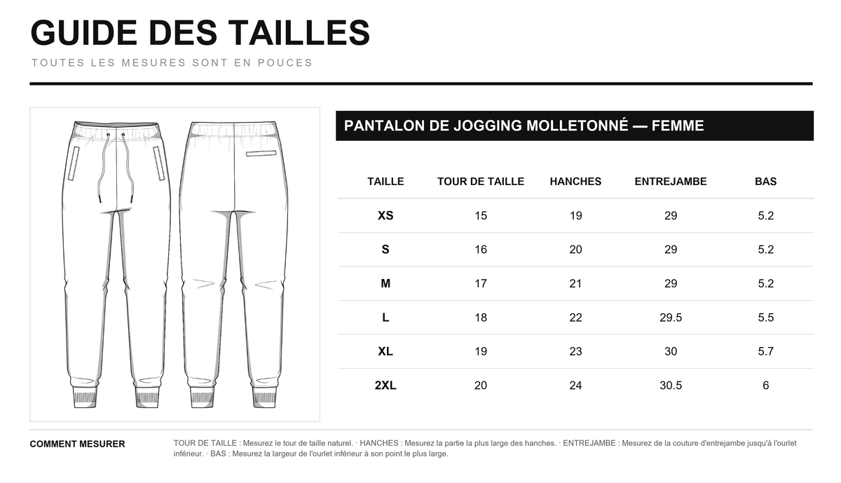 Guide des tailles