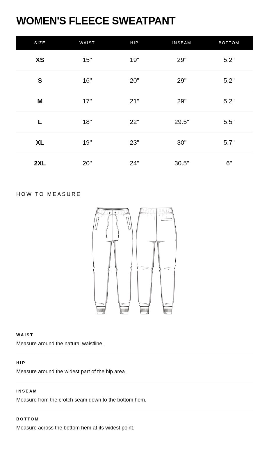 Size guide