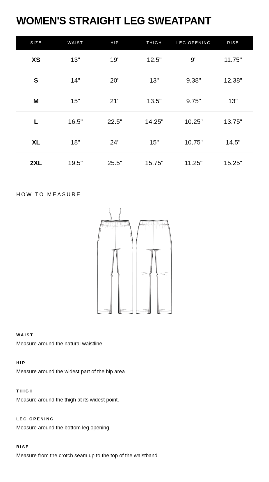 Size guide