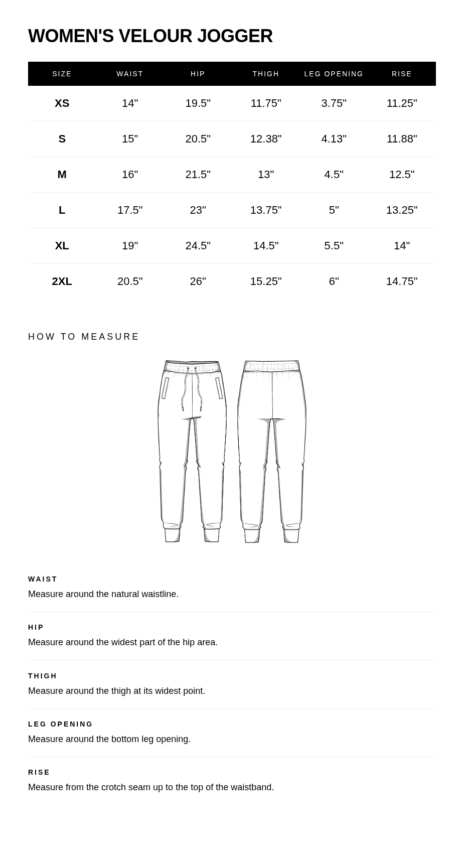 Size guide