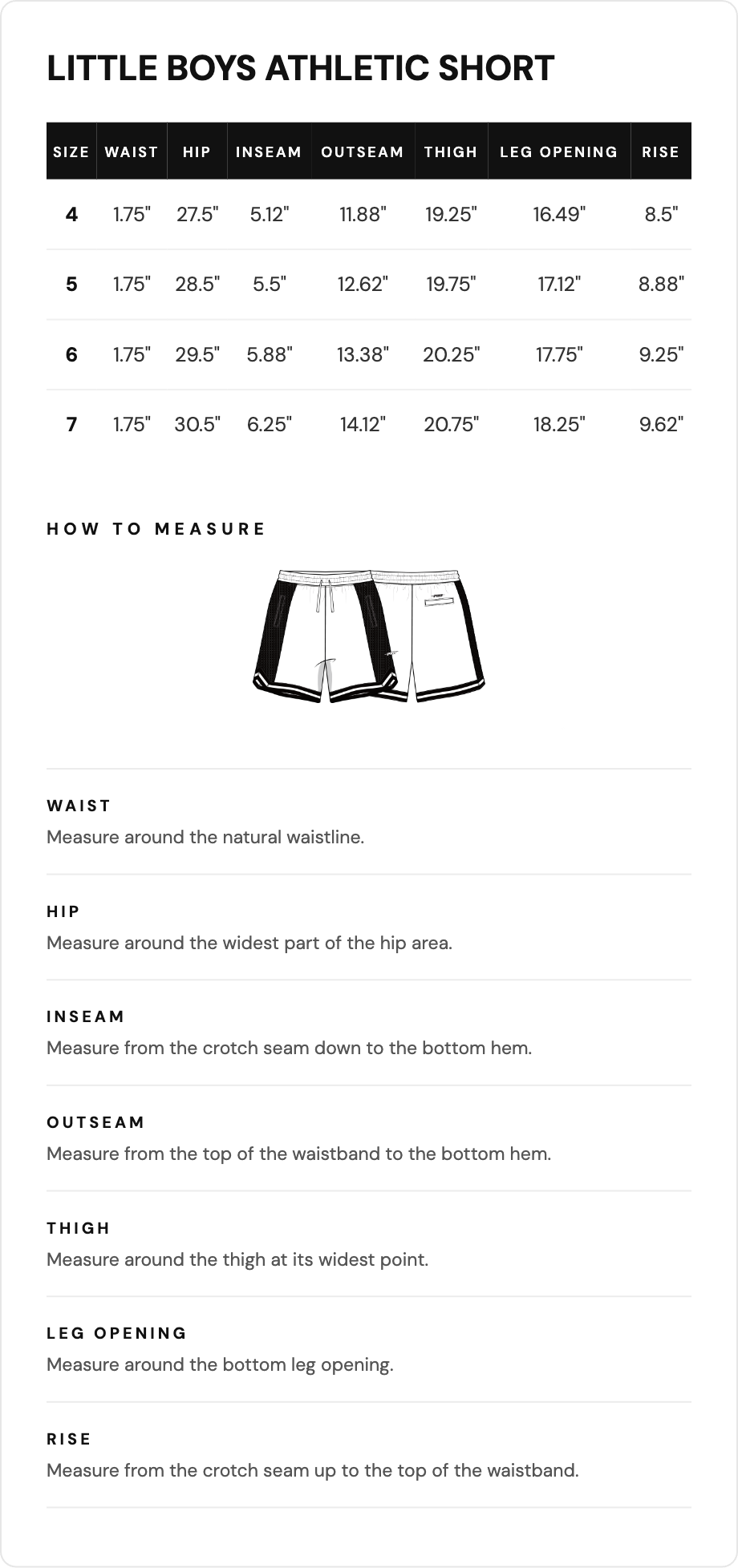Size guide